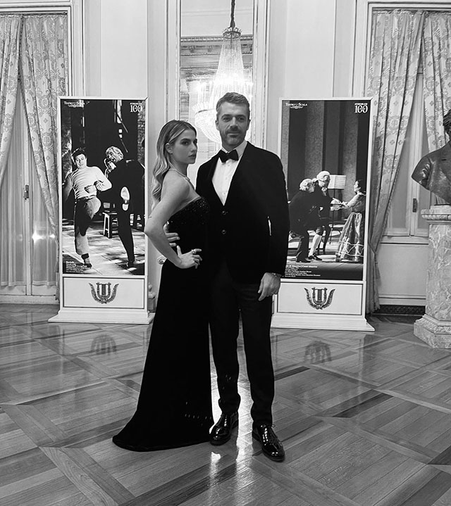 Luca Argentero, 43 anni, e Cristina Marino, 30, bellissimi alla prima de La Scala a Milano martedì 7 dicembre